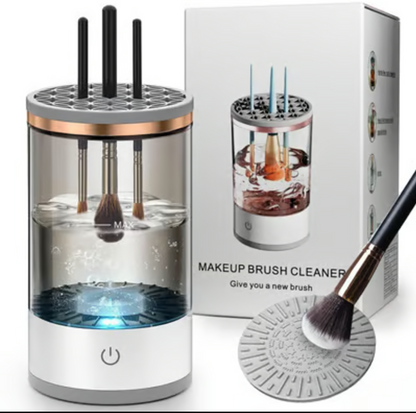 Limpiador de brochas de maquillaje eléctrico, secador y almacenamiento