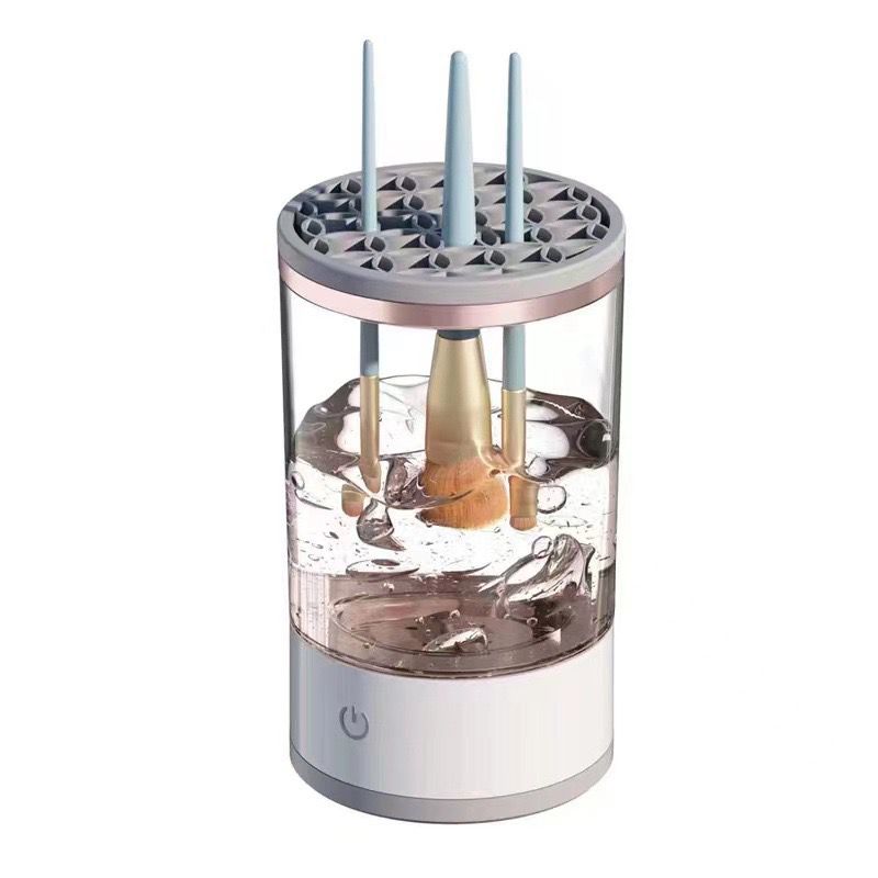 Nettoyeur, séchoir et rangement pour pinceaux de maquillage électriques