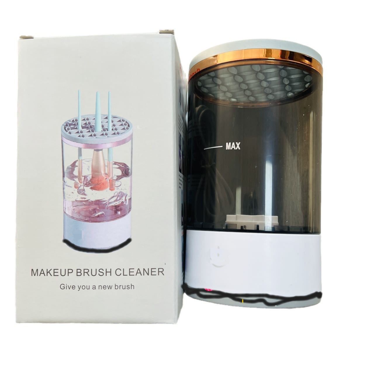 Nettoyeur, séchoir et rangement pour pinceaux de maquillage électriques